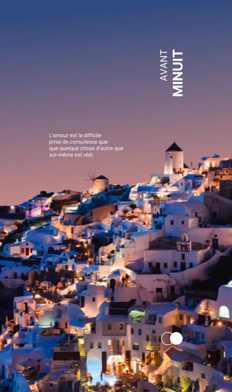 Concepts émotionnels avec des paysages époustouflants et des textes sensationnels en dégradé