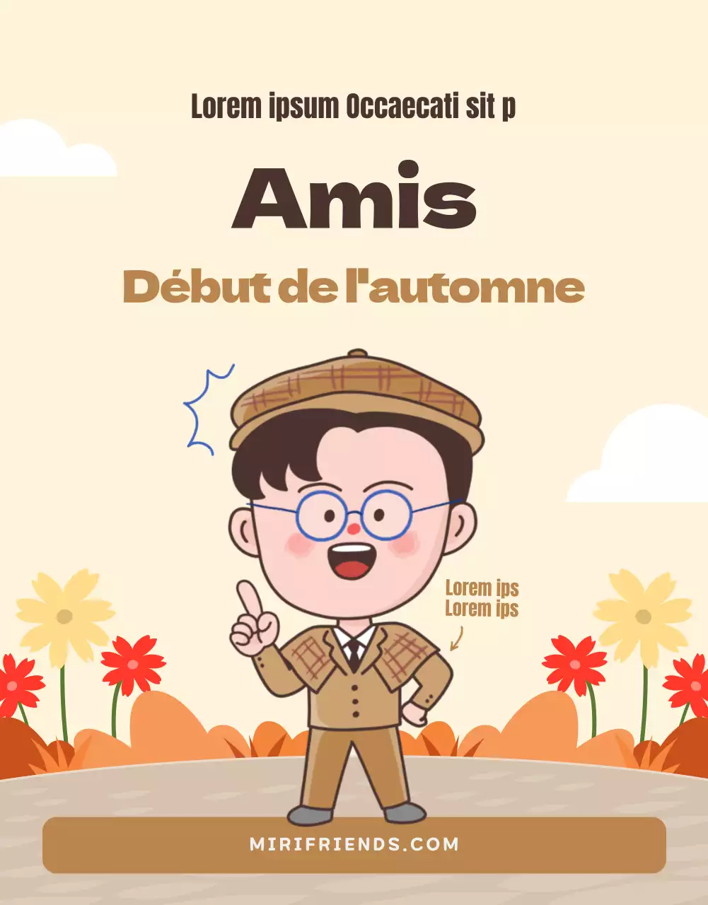 Lancement des mignons Supporters bruns et jaunes de MyriFriends