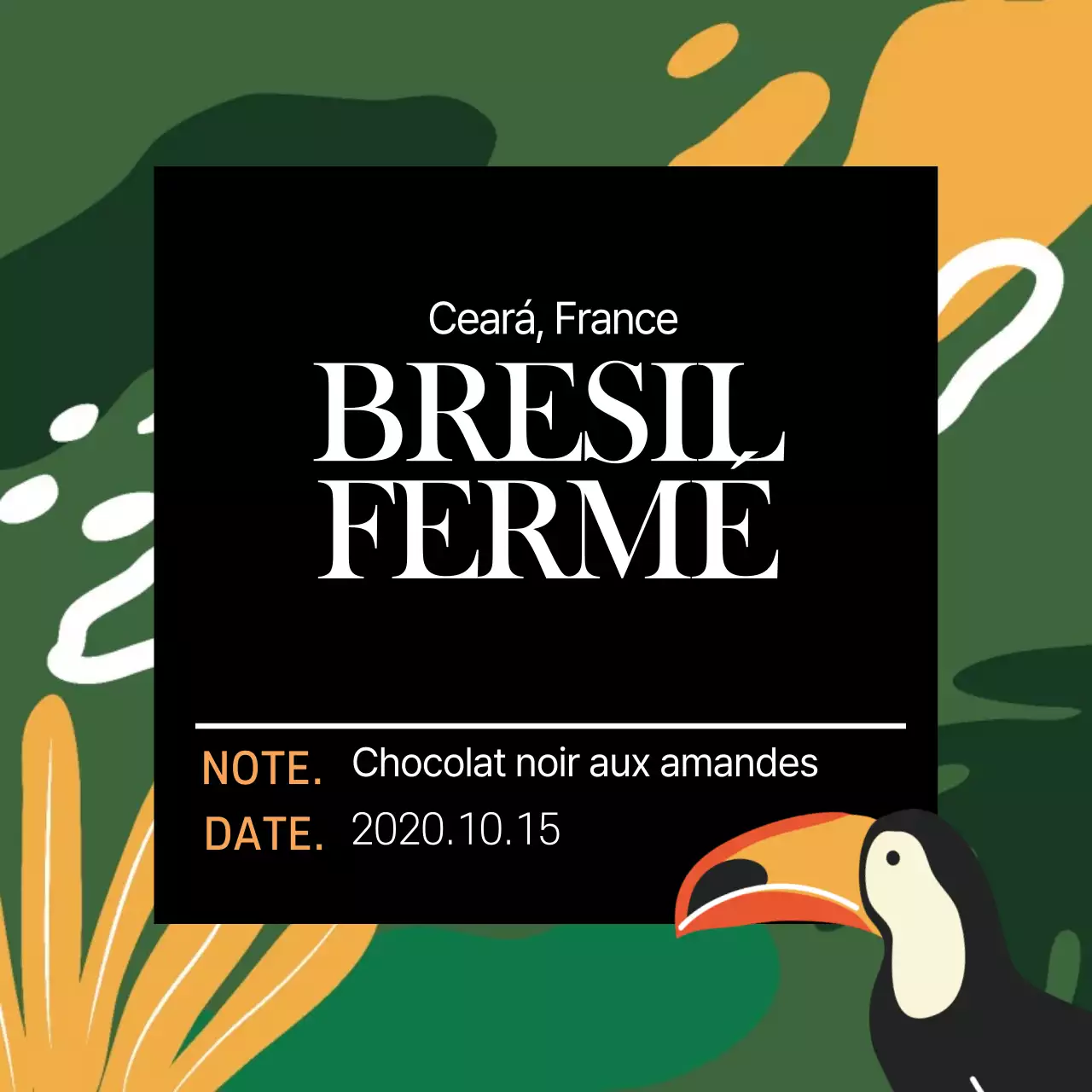 Étiquettes pour grains de café