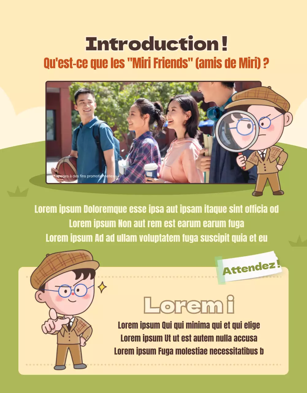 Lancement des mignons Supporters bruns et jaunes de MyriFriends