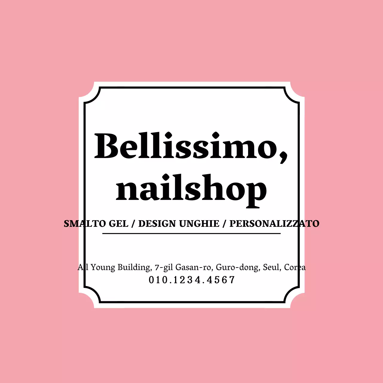 Bellissimo salone per unghie