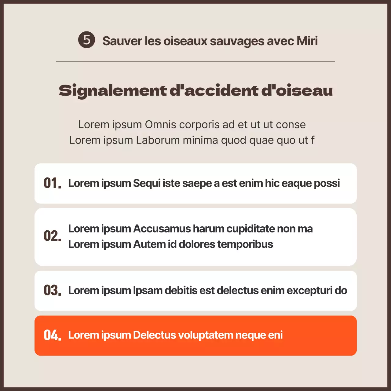 Une campagne anti-collision avec des accents orange