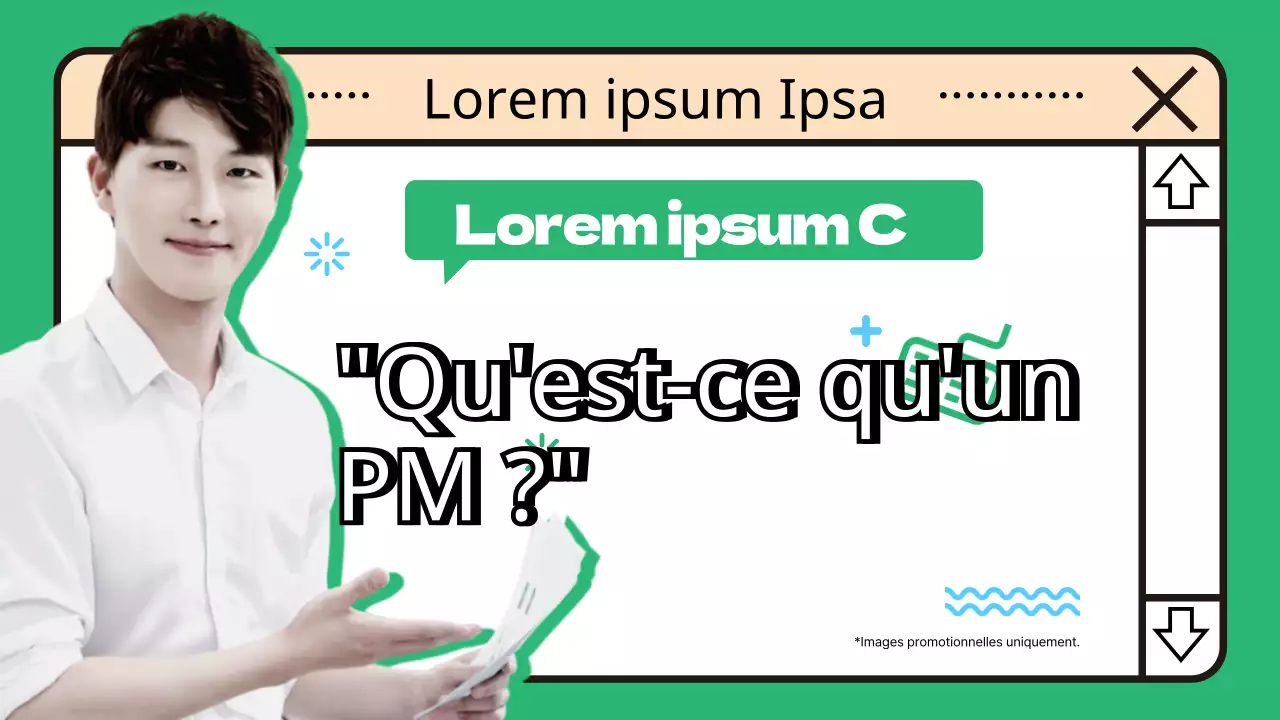 Interview dans un thème de fenêtre internet vert et propre