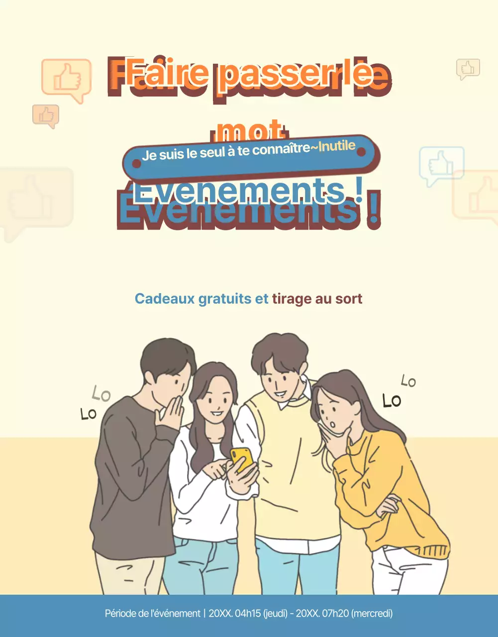 Événements de diffusion de la parole