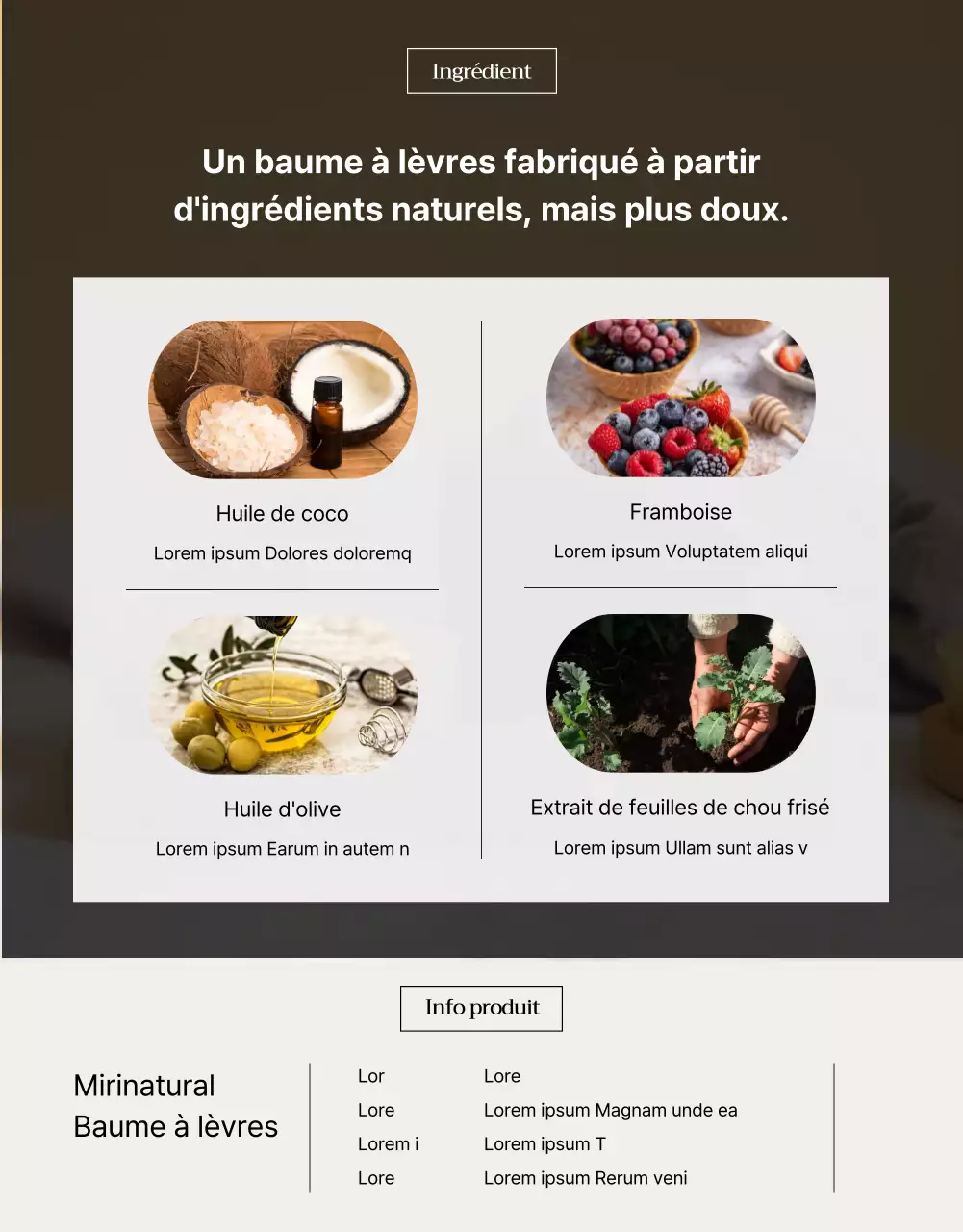 Promouvoir un rouge à lèvres moderne beige