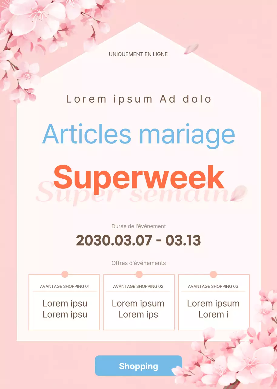 Printemps rose et pastel et concept de mariage événementiel