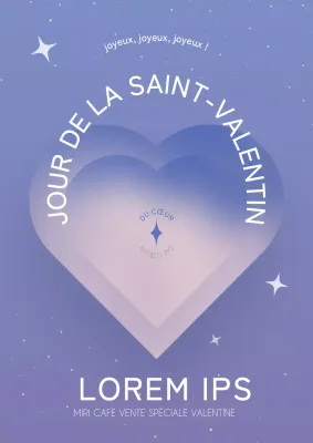 Vente spéciale Saint-Valentin avec concept de serrure à cœur mauve