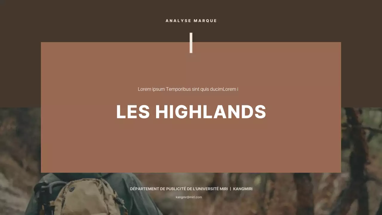 Brune et simple pour présenter des études de cas