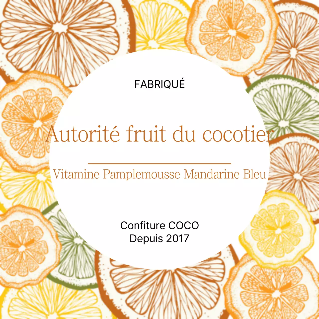 Autorité des fruits de Coco