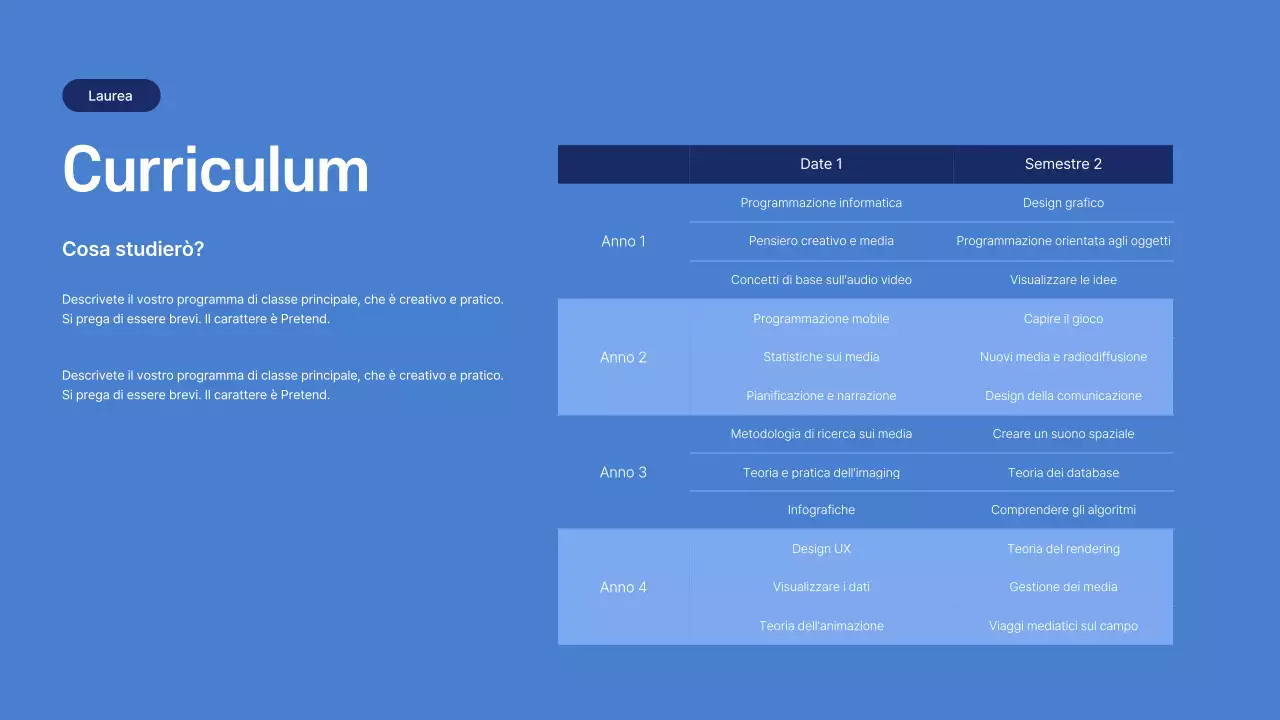 Una semplice lettera di presentazione per il dipartimento di mentoring in blu e azzurro