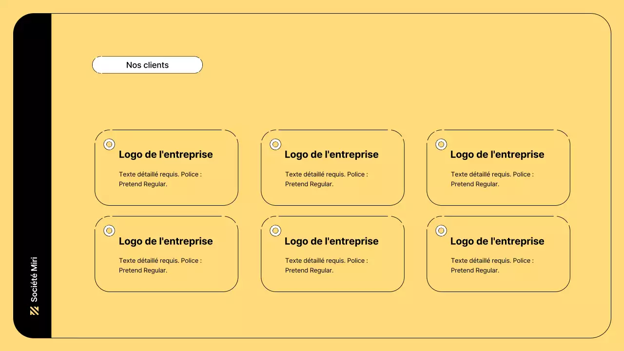 Illustration d'entreprise avec des lignes simples et la couleur jaune