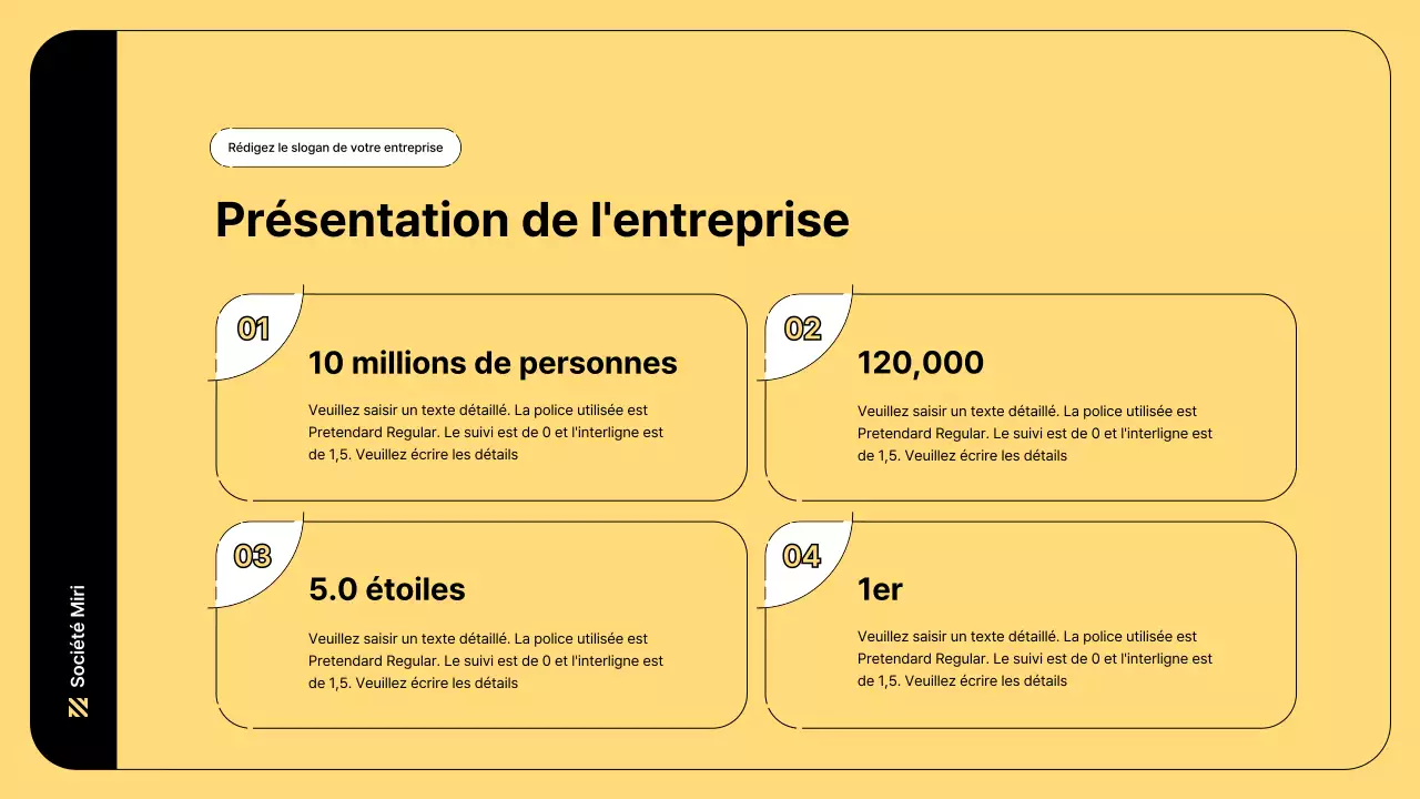 Illustration d'entreprise avec des lignes simples et la couleur jaune