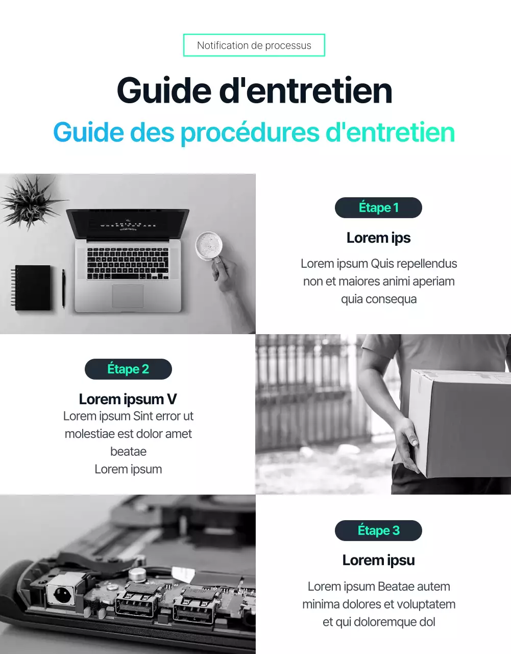 Détails du centre de réparation d'ordinateurs portables de Mint Colour