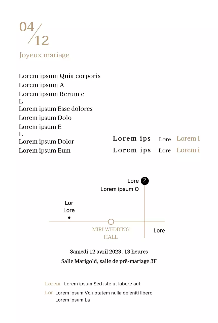 Invitation de mariage au texte épuré dans un cadre ovale