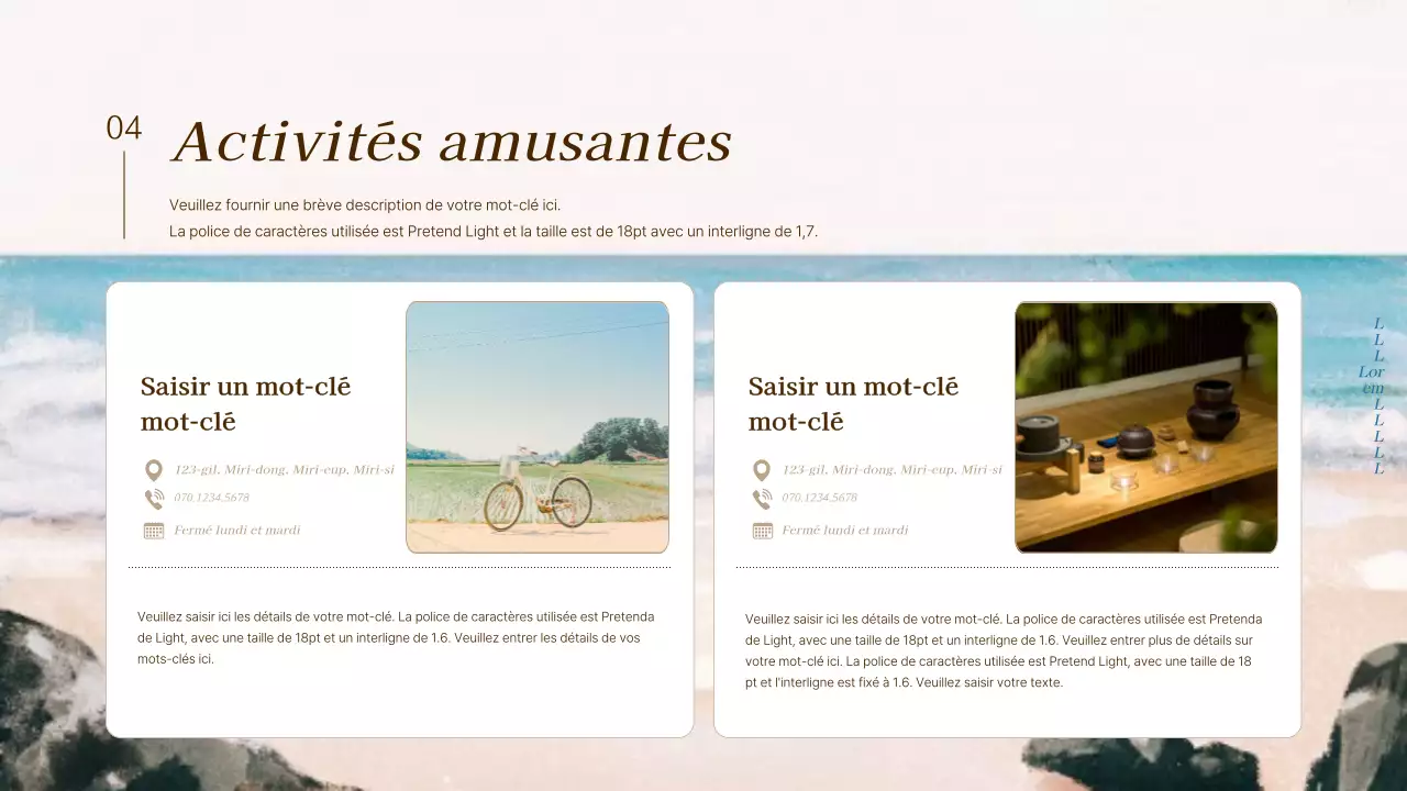 Promouvoir les attractions touristiques naturelles bleues et blanches en tant que guides touristiques