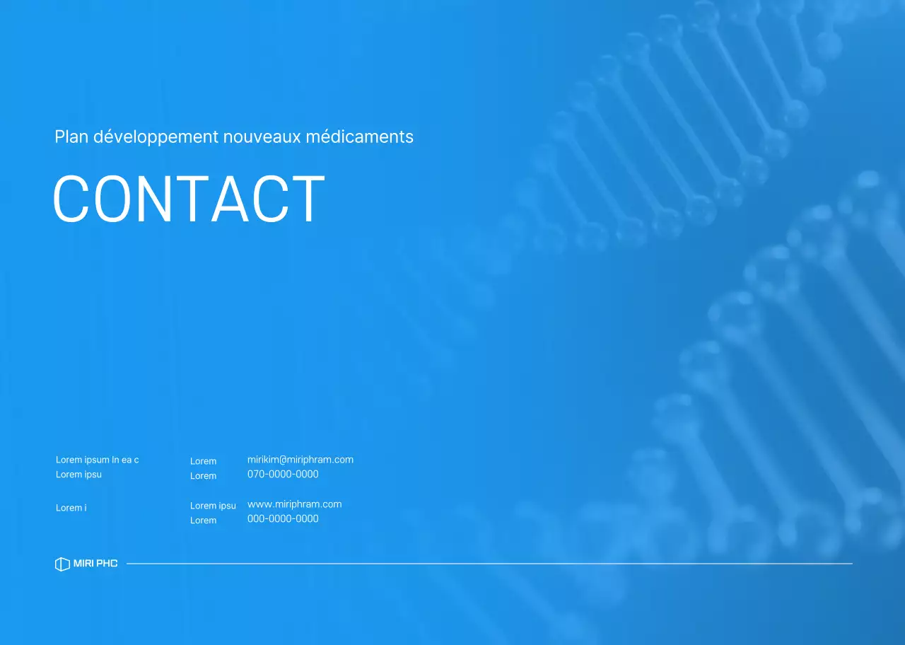 Reliure de printemps soignée dans les tons bleus pour les sociétés pharmaceutiques spécialisées dans la découverte de médicaments