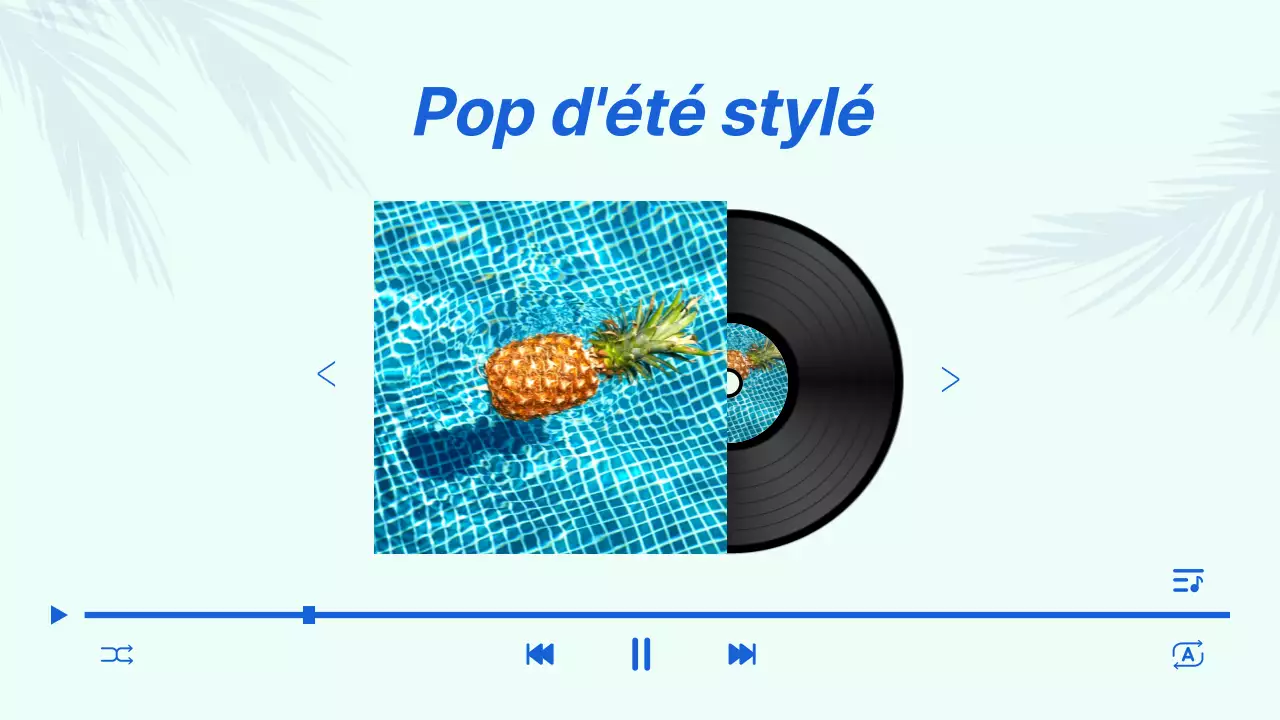 Une playlist de chansons pop pour l'été