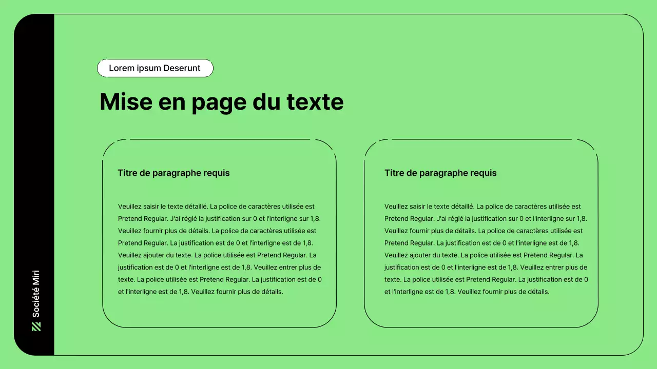 Illustration d'entreprise avec des lignes simples en vert