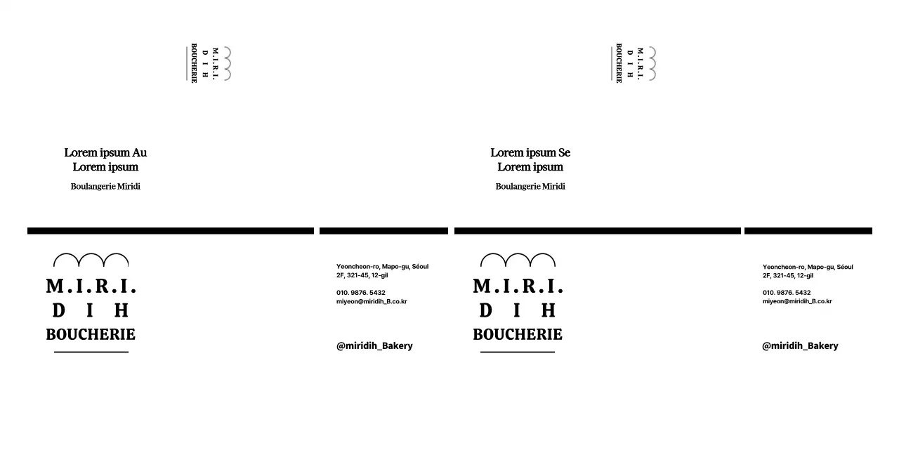 Logo de boulangerie en forme de pain pour révision et promotion