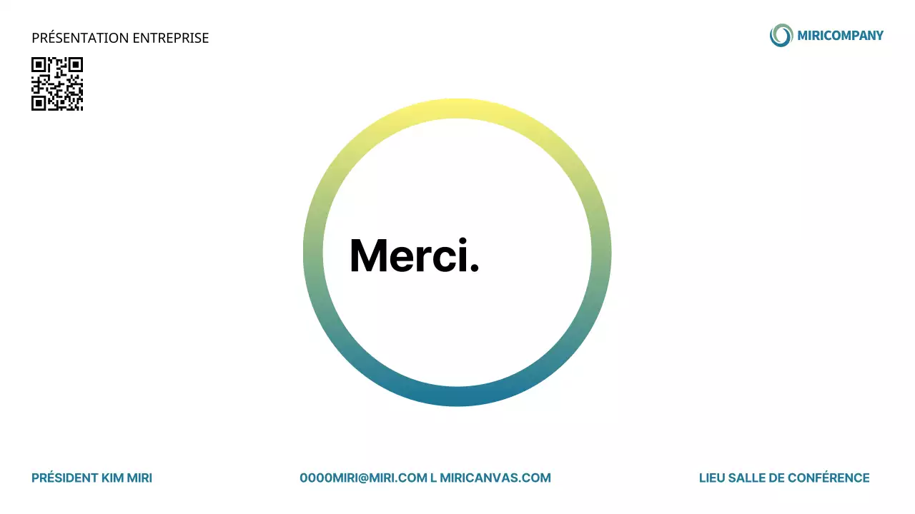 Une proposition d'introduction d'entreprise moderne en blanc et bleu