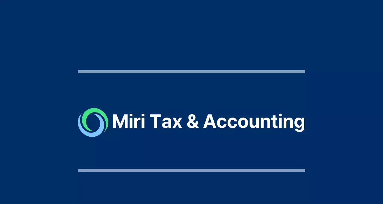 Guirlande de bureau bleu marine avec le logo et le nom du bureau des impôts et de la comptabilité.