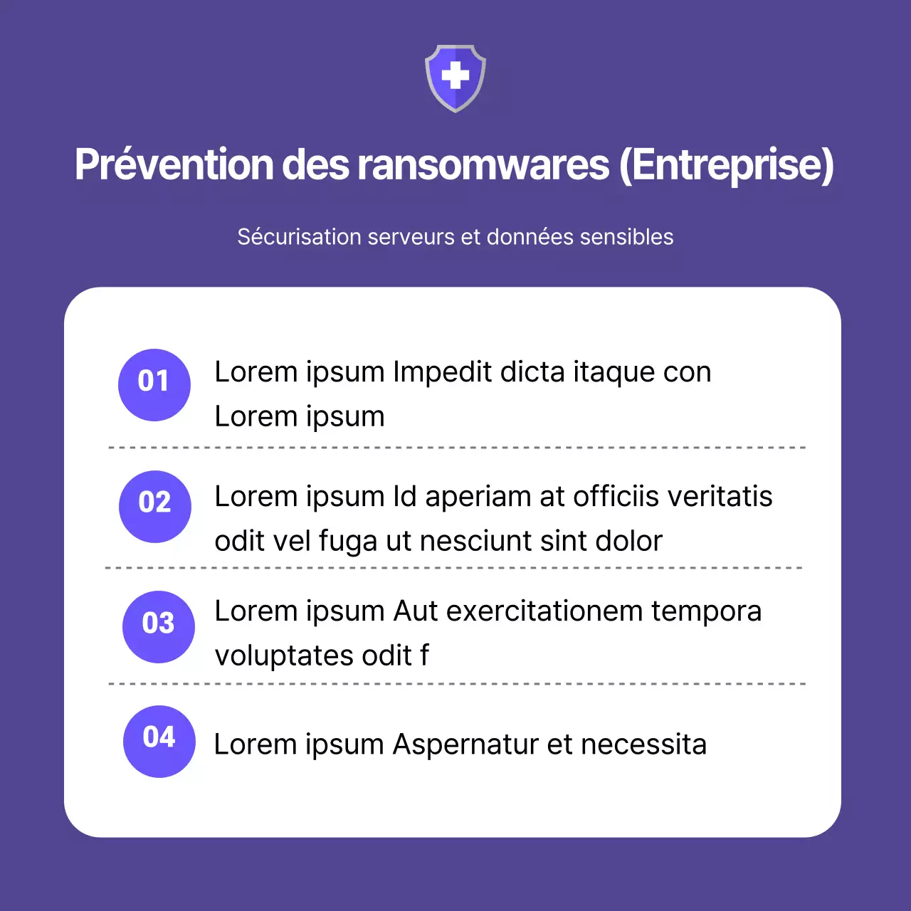 Une prévention sérieuse des ransomwares en bleu marine et en gris