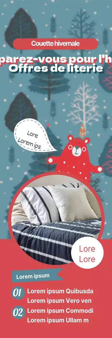 Offres de couettes pour l'hiver