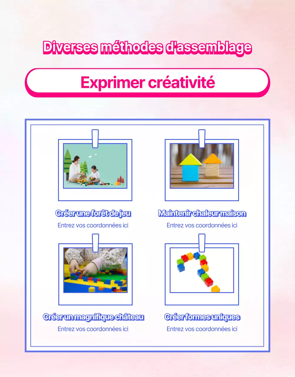 Matériel promotionnel pour les paroisses d'enfants avec des illustrations colorées de l'arc-en-ciel