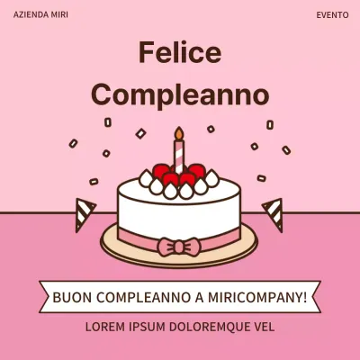 Anniversario in rosa