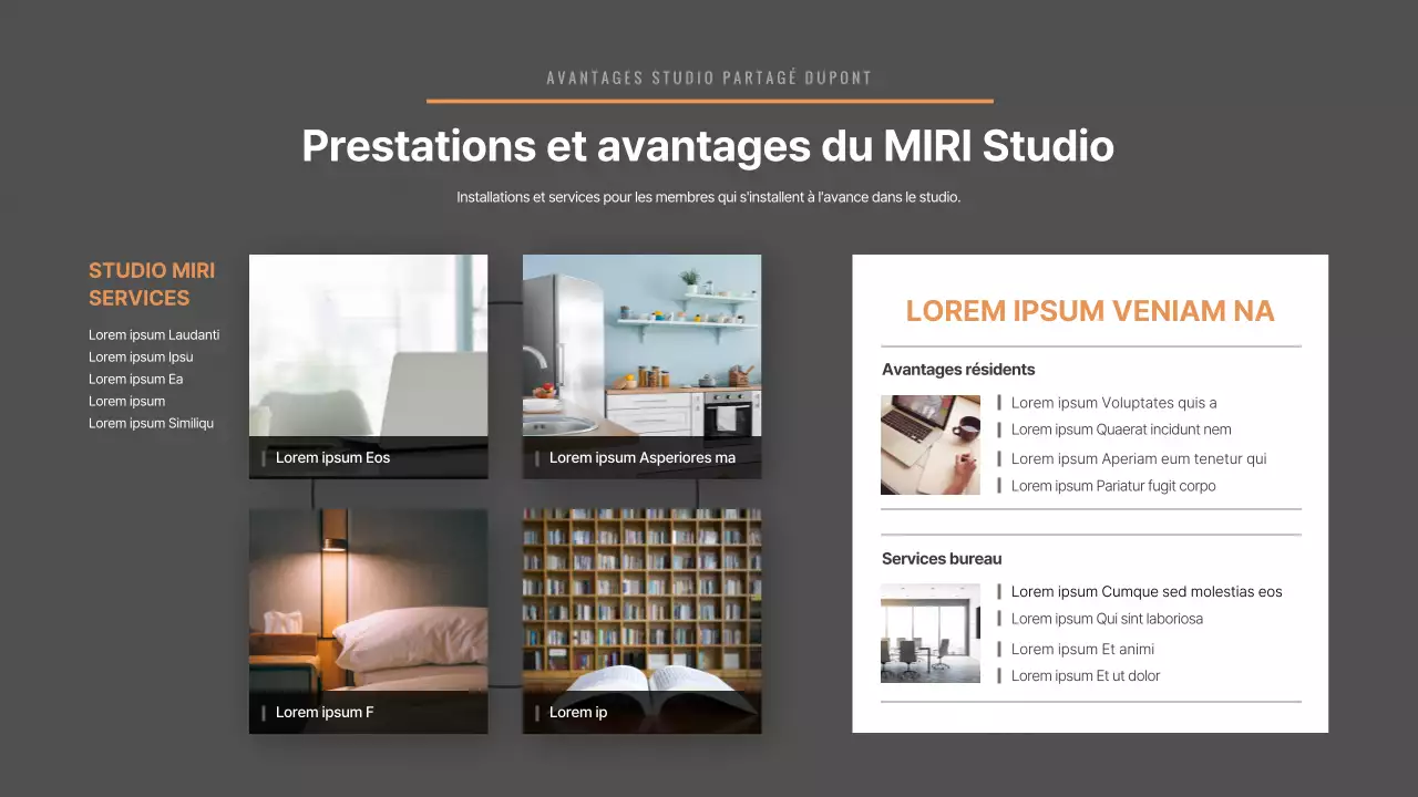 Un studio partagé d'inspiration vintage et de couleur grise - cahier des charges