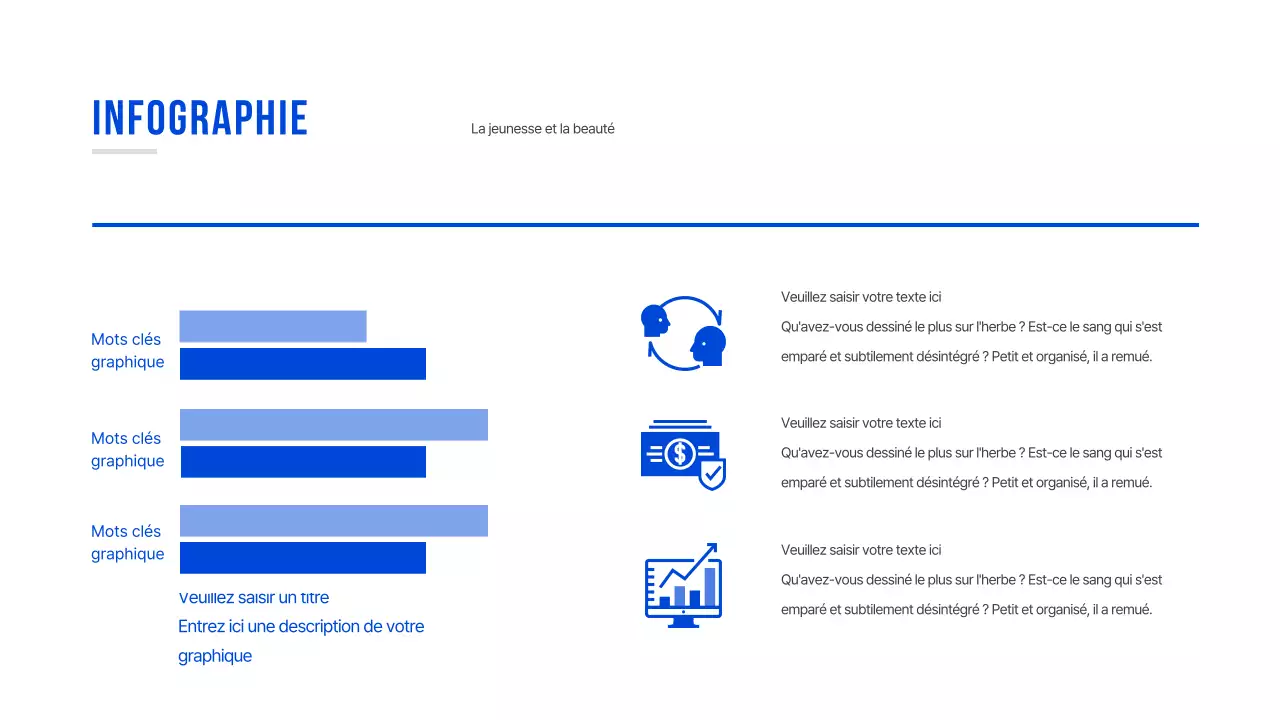 Graphique conceptuel simple en bleu