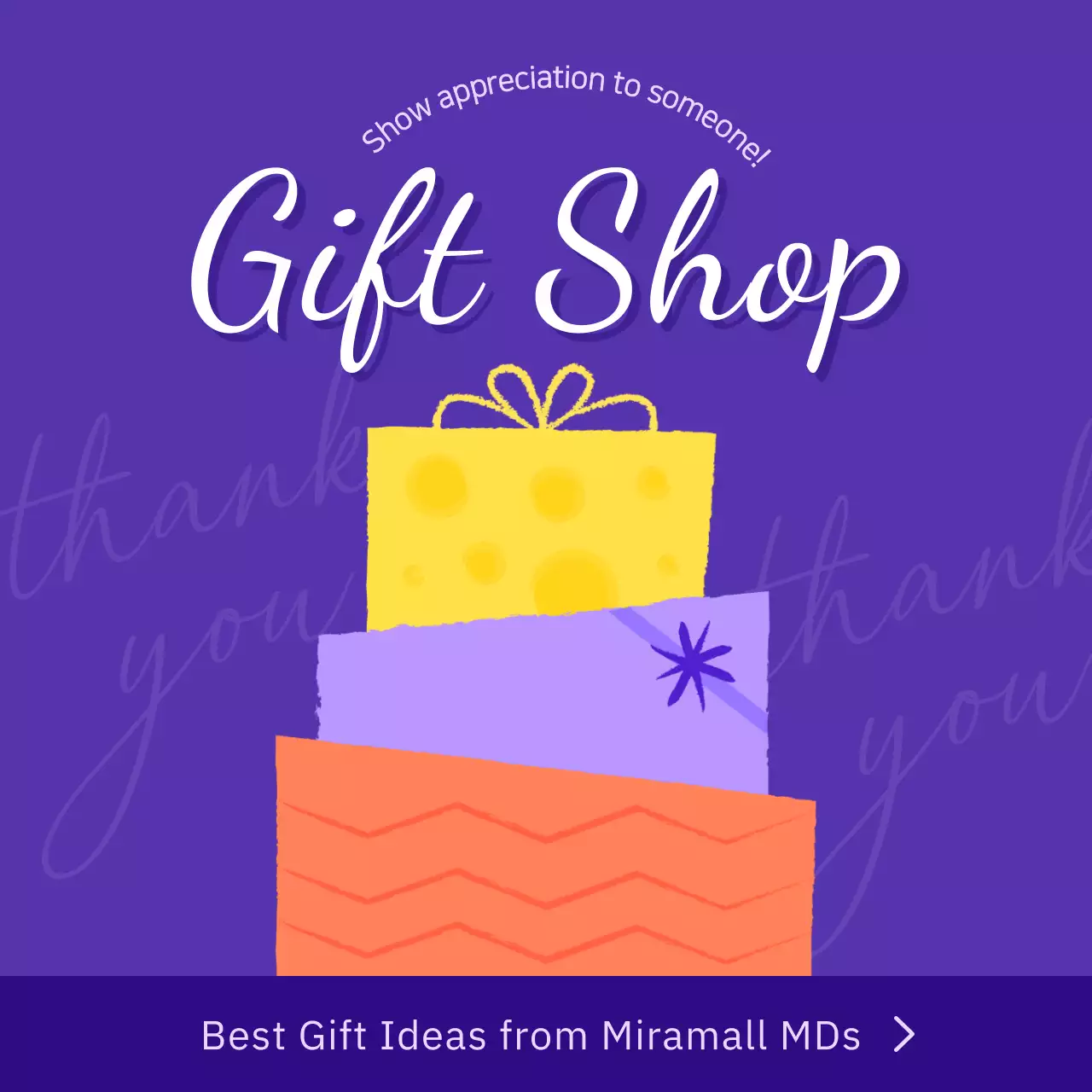 Purple Trendy Gift Promotion Social Media Post