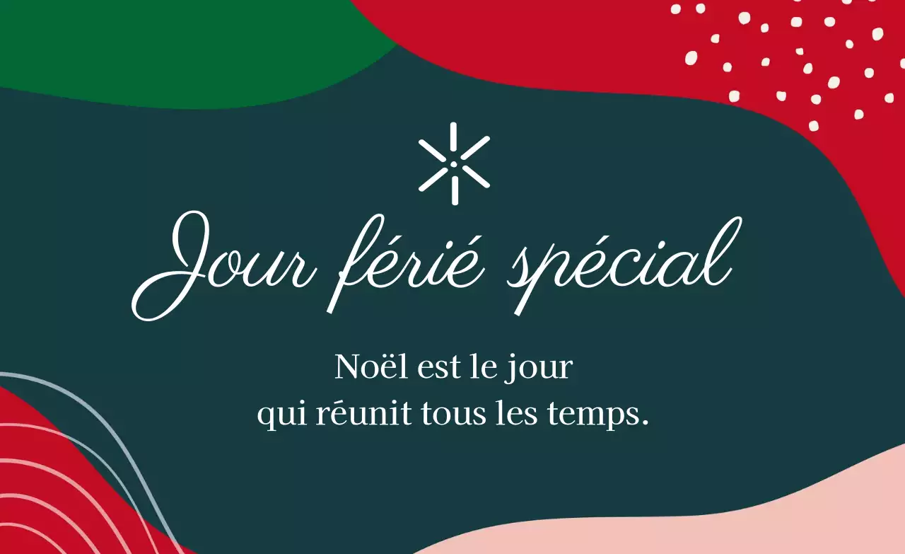 Étiquettes de Noël colorées vertes et rouges
