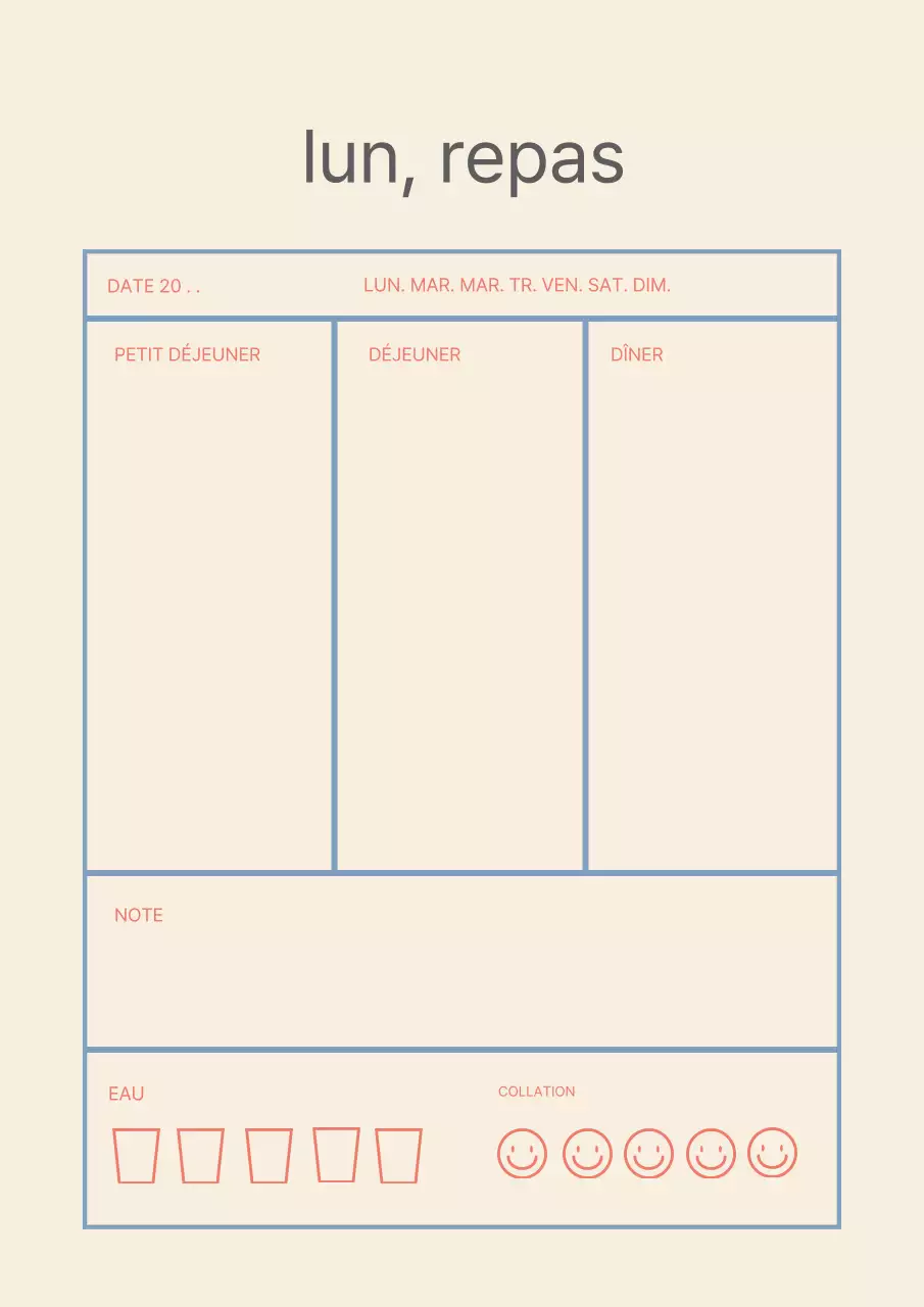 Traceur de lignes bleues beige