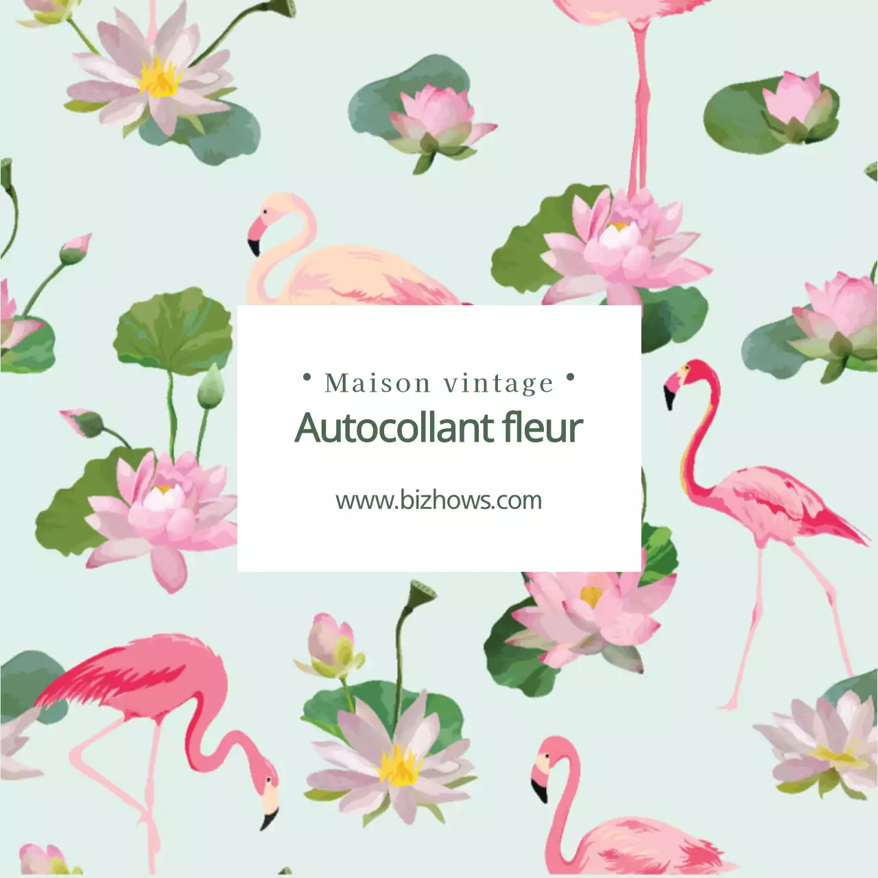 AUTOCOLLANT FLEUR