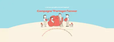 Rouge, bleu et beige pour le quartier