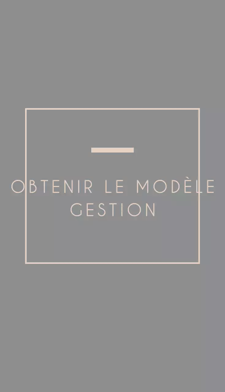 Gestion des modèles