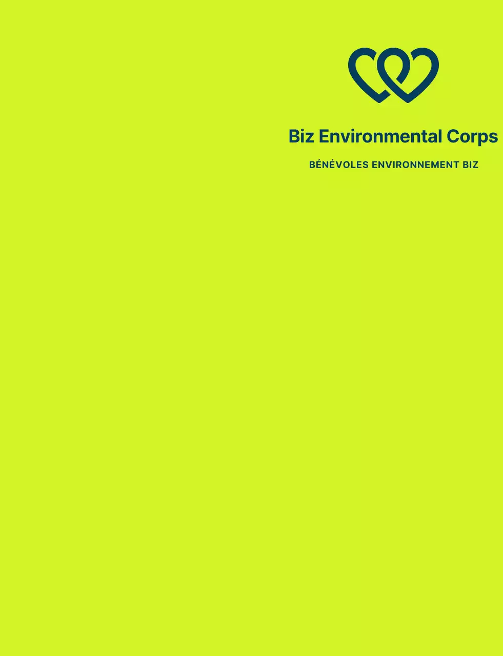 Logo du symbole du bénévole propre en vert clair et bleu marine pour les organisations mondiales de défense de l'environnement.