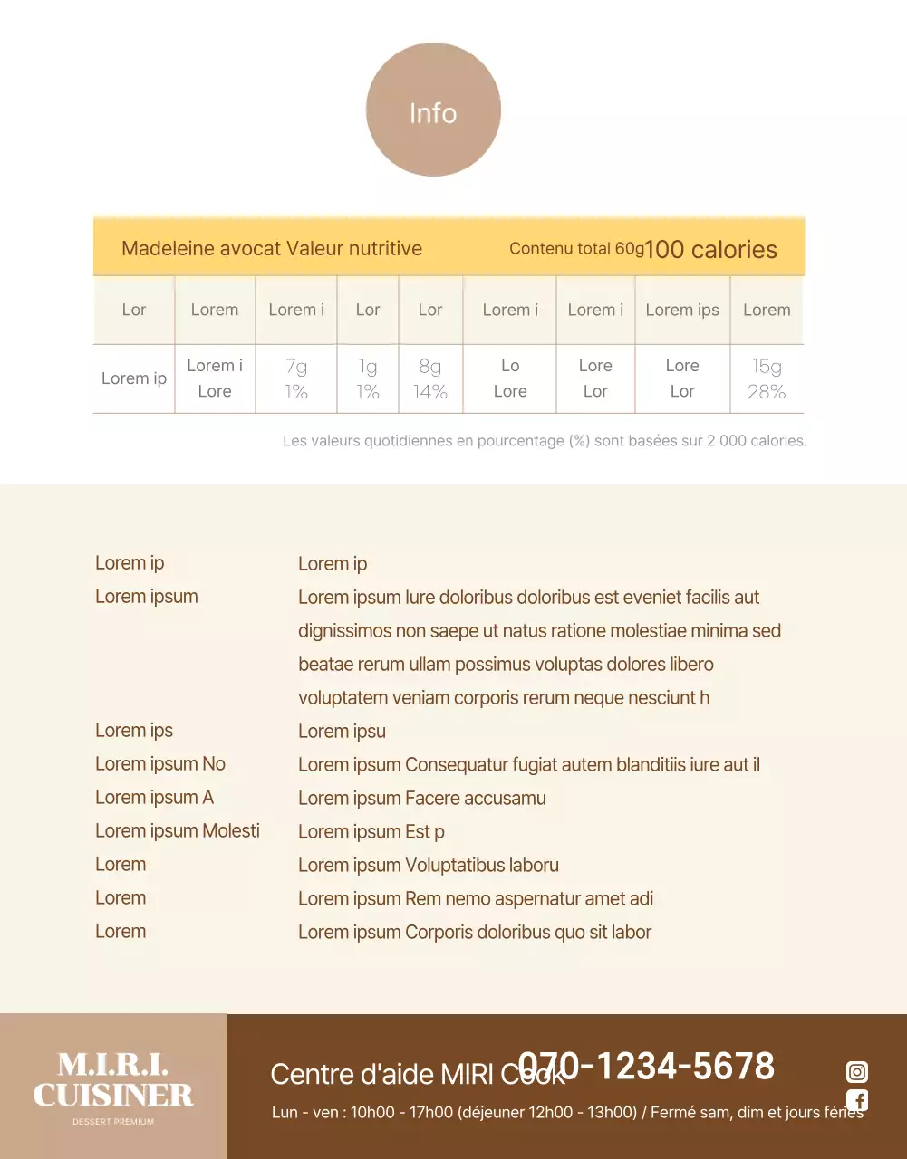 Dessert végétalien aux couleurs vives Biscuits Madeleine page de détail