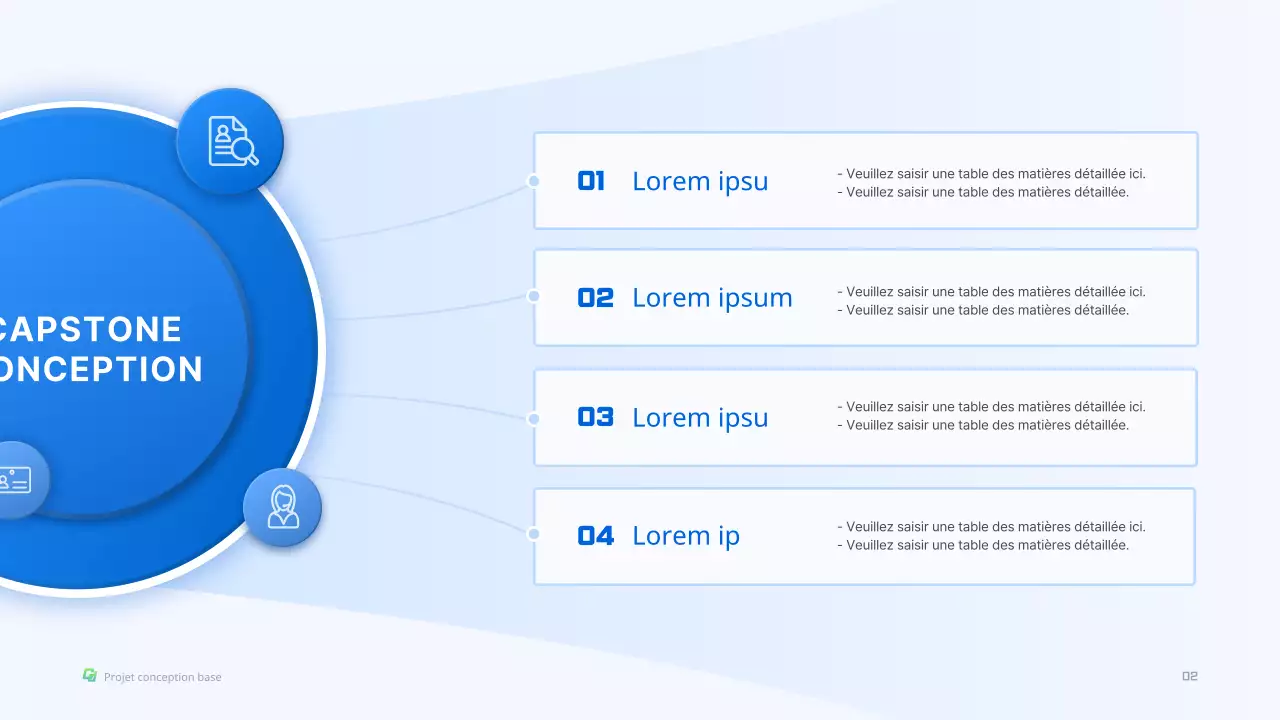 Défi scientifique et technique avec le concept de forme tridimensionnelle bleue