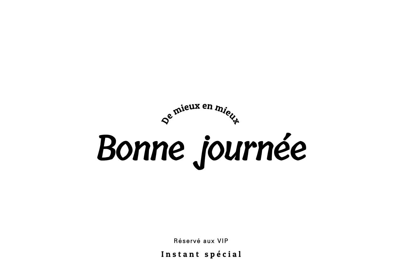 Pour des lettres VIP de marque avec une écriture noire et luxueuse