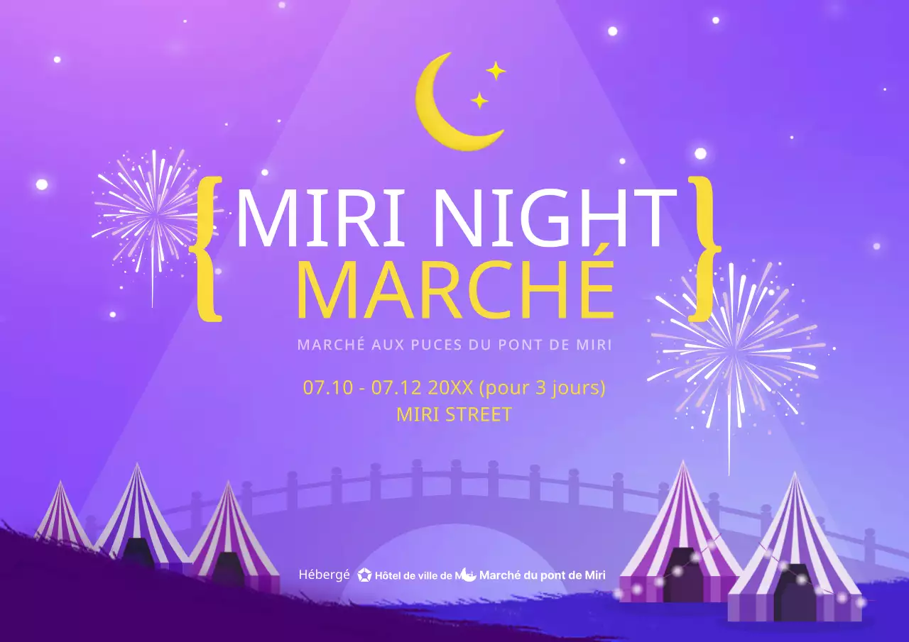 Guide des marchés nocturnes violets et émouvants