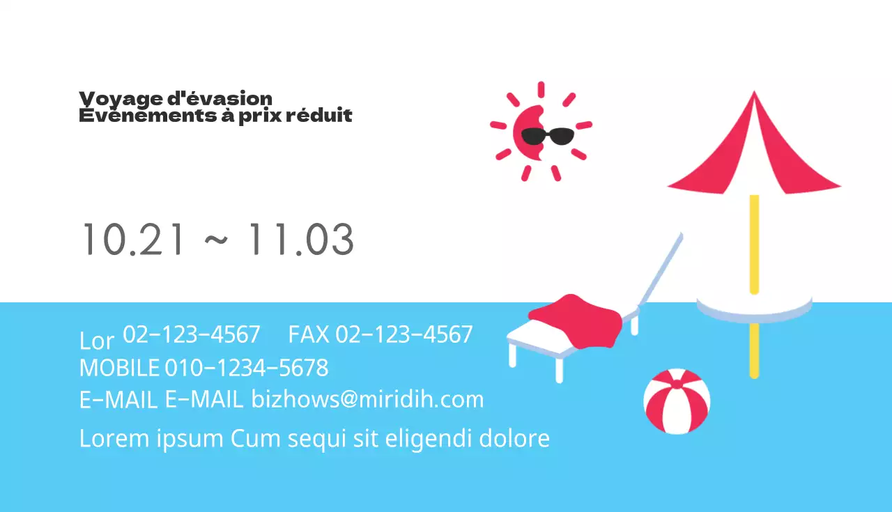 Evénements à prix réduit