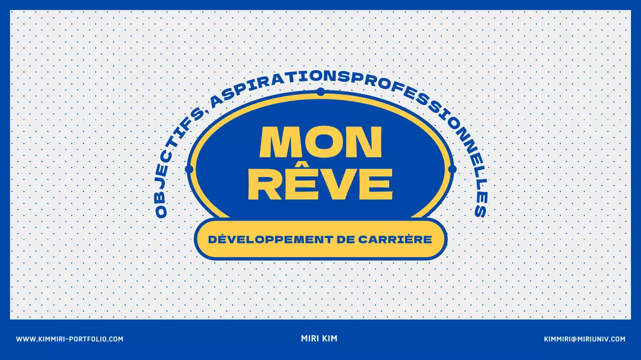 Plan de carrière bleu et jaune