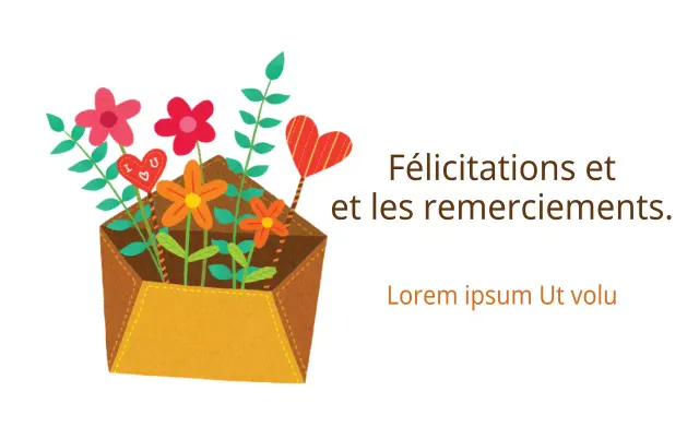 Formule de félicitations