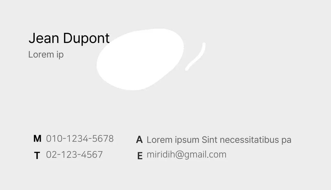 Carte de visite d'un studio d'intérieur