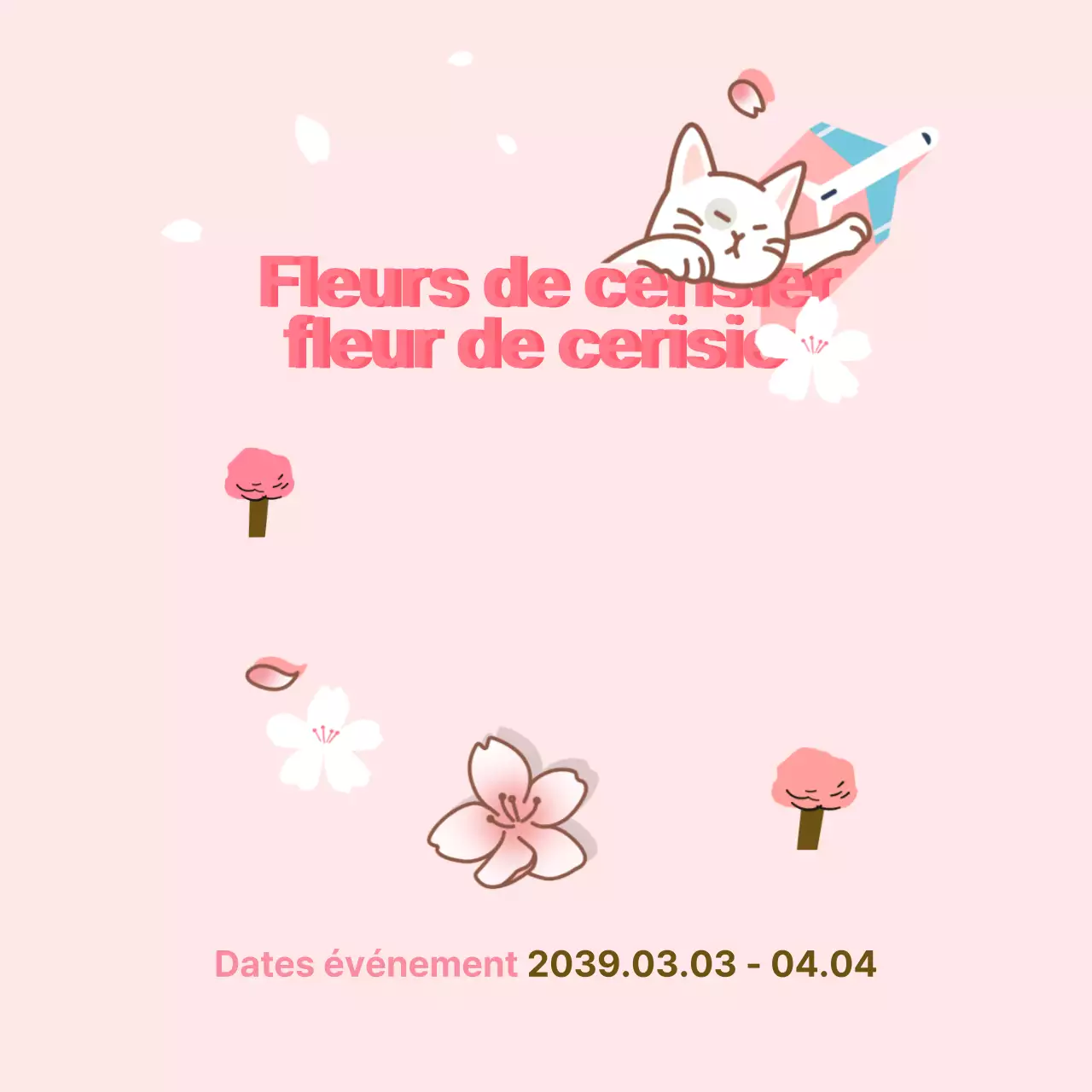 Observation des cerisiers en fleurs