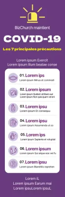 Un guide violet et soigné pour la prévention de la COVID-19