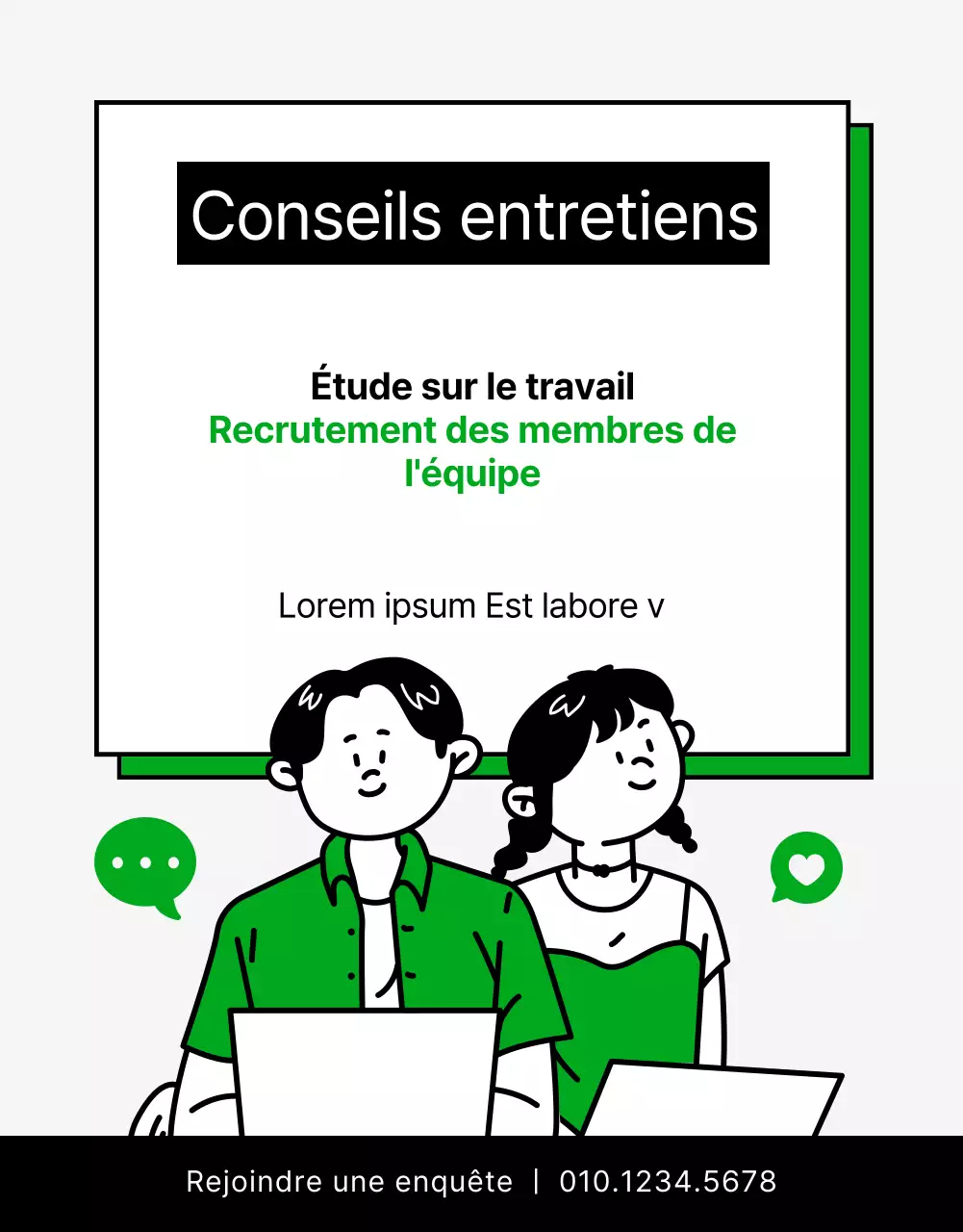 Page de détail de l'étude sur le travail avec des illustrations propres