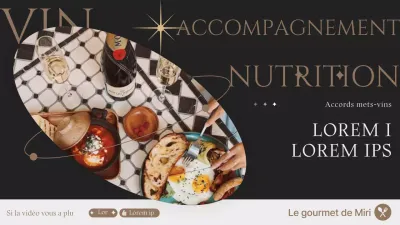 Mise en page d'images émotionnelles en noir et or